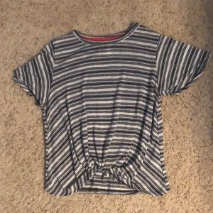 Striped Knit Crop Top